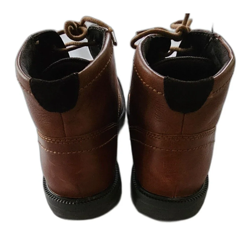 Rockport Berrenger Men’s Leather Chukka Boots 8.5 Brown Lace Up truTECH Comfort